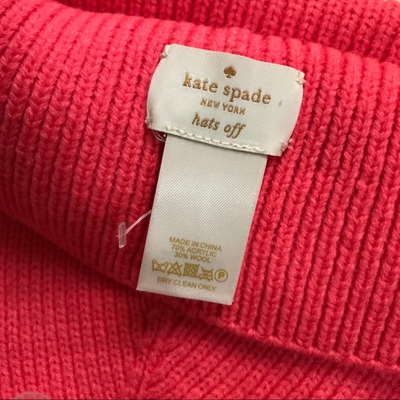 Kate Spade Solid Bow Beanie - Picture 3 of 3